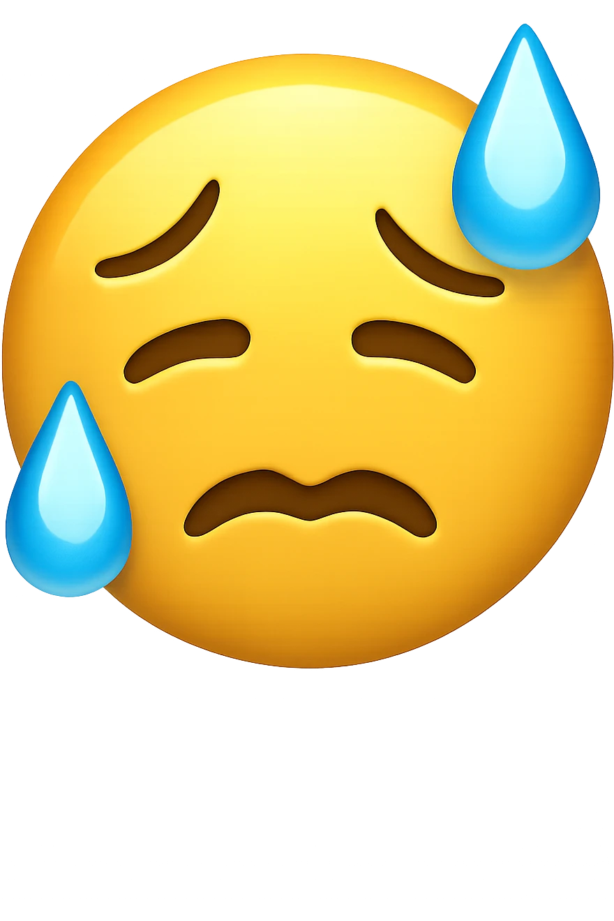 sudorazione fredda emoji stile iphone emoji