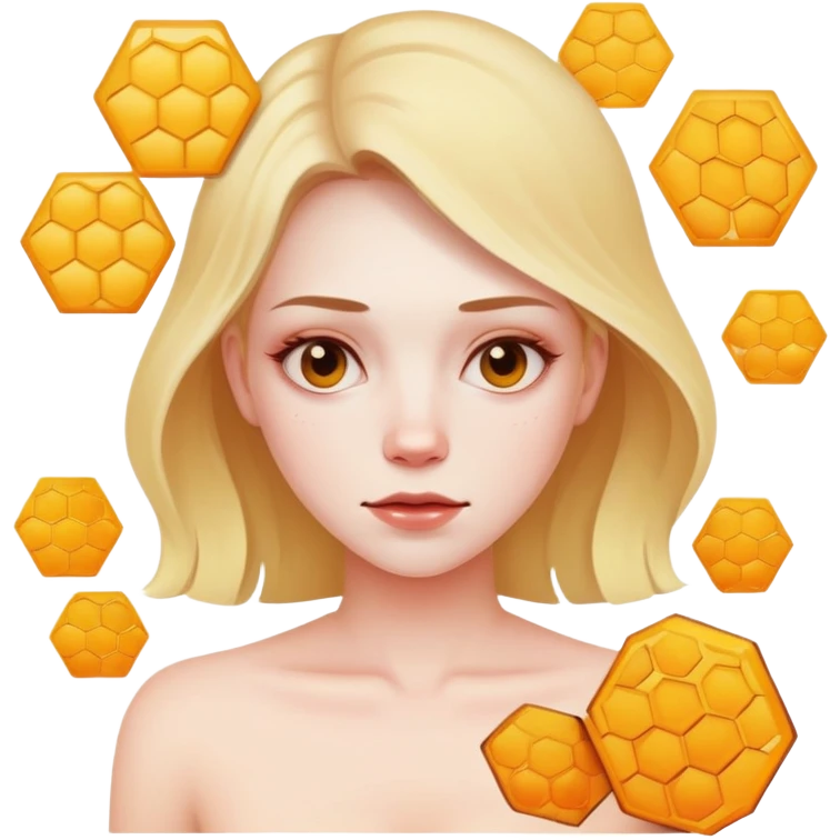 Woman with hives and rash emoji