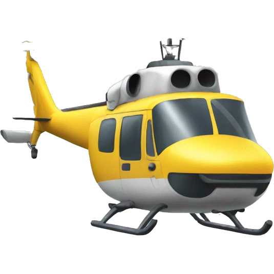 nerd emoji attach to an helicopter emoji