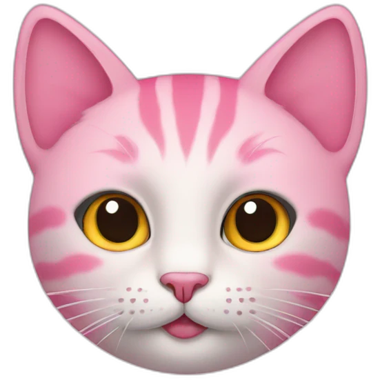 cat pink emoji