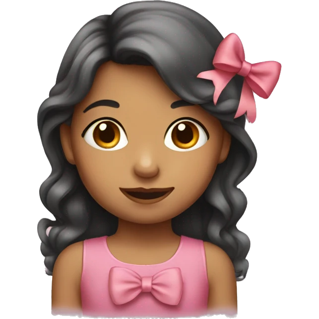 little girl with bow emoji