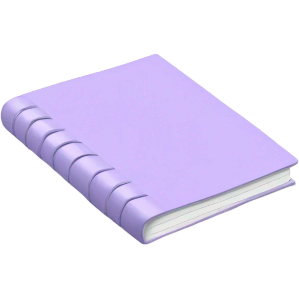 Light purple notepad  emoji
