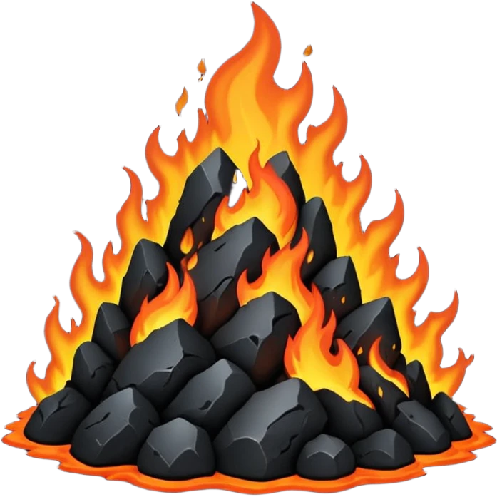 black stone lava emoji