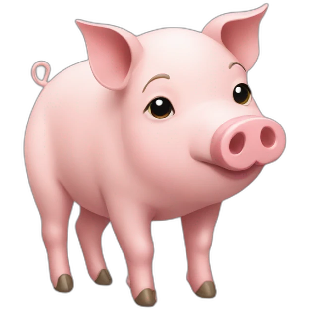 pig with a shirt and shorts profile emoji