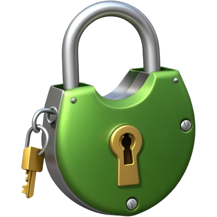 A seed germinating with a sprout sticking out of it in the shape of a pad lock  emoji