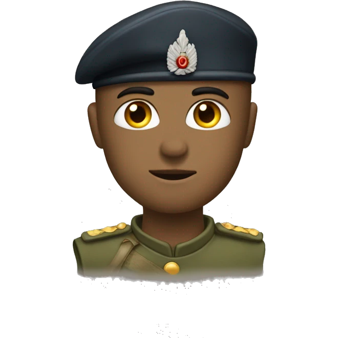 tete de soldat avec ecrit GG emoji