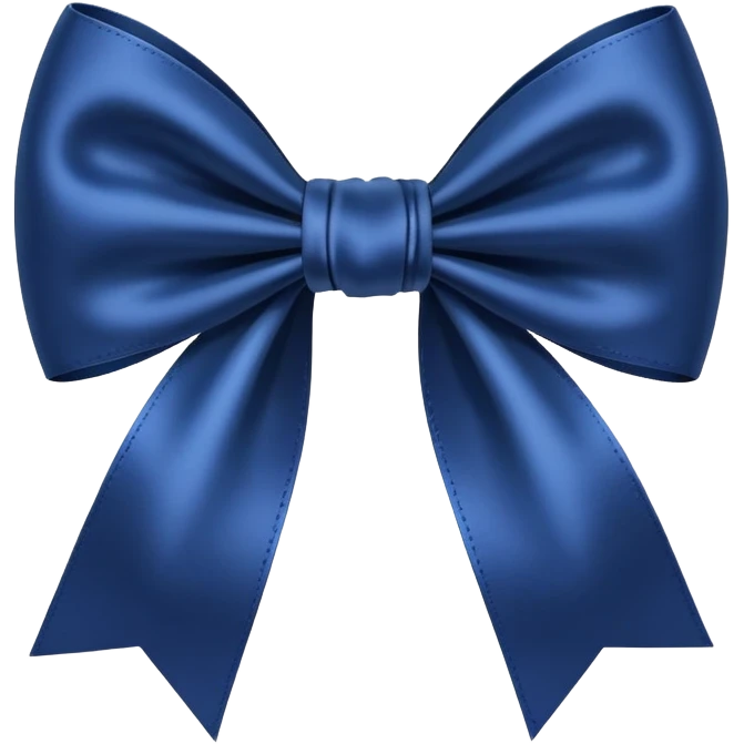 dark blue bow emoji