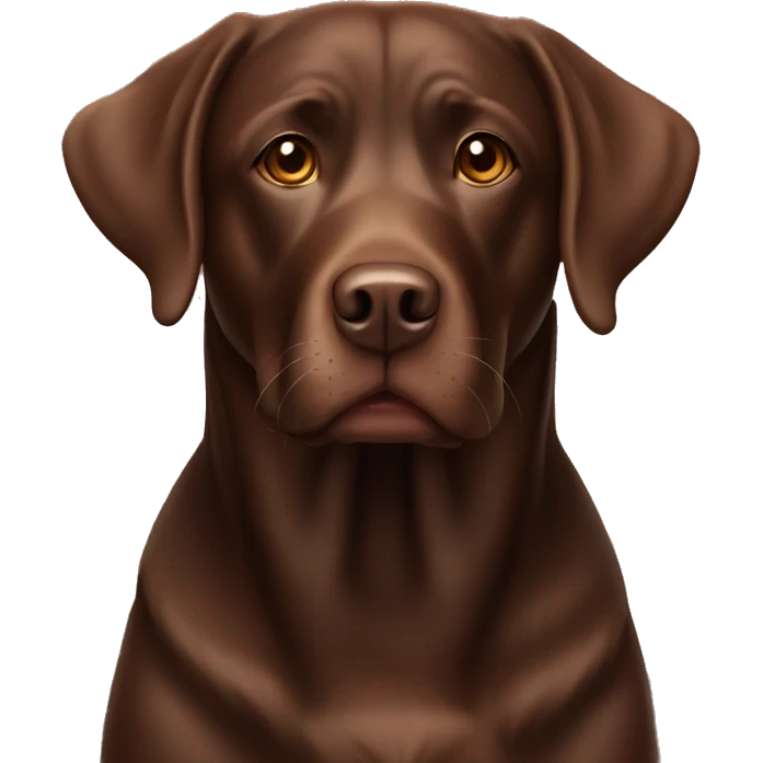 Chocolate lab emoji