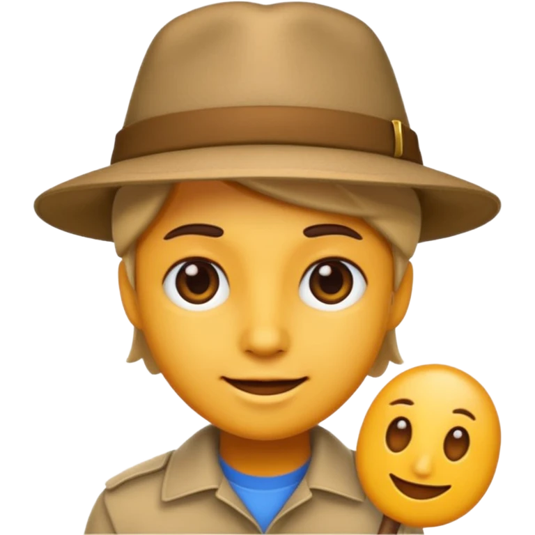 murdagang emoji style, character with a hat emoji