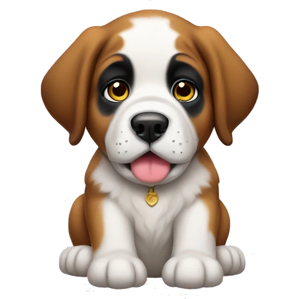 Saint bernard puppy emoji