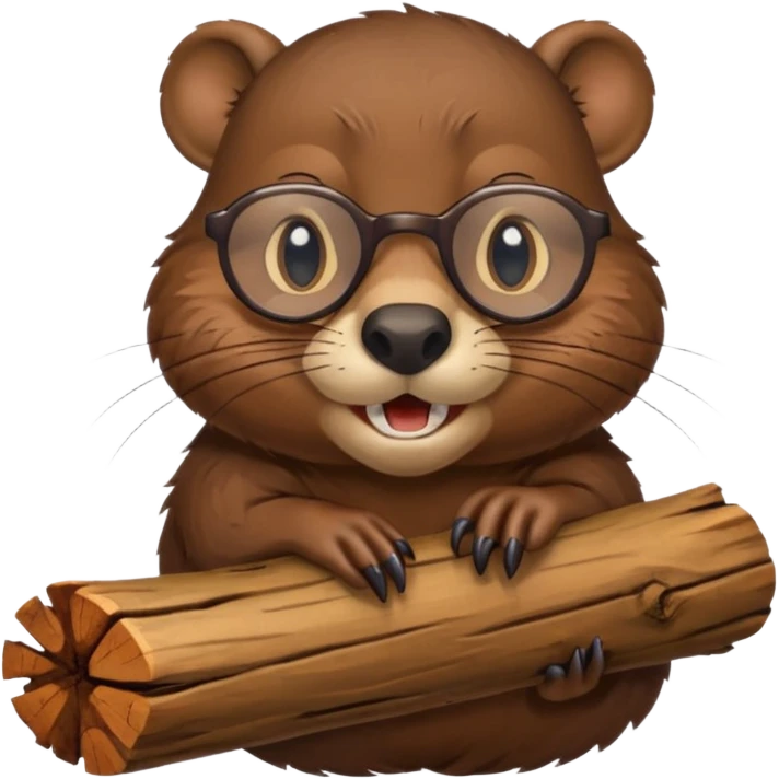 spectacled beaver emoji