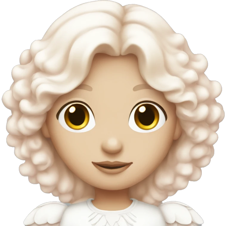 pale pink christmas white angel emoji