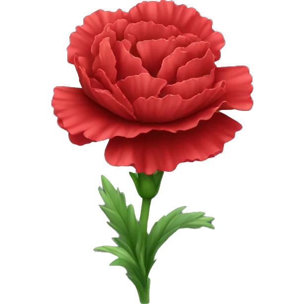 Red Carnation emoji