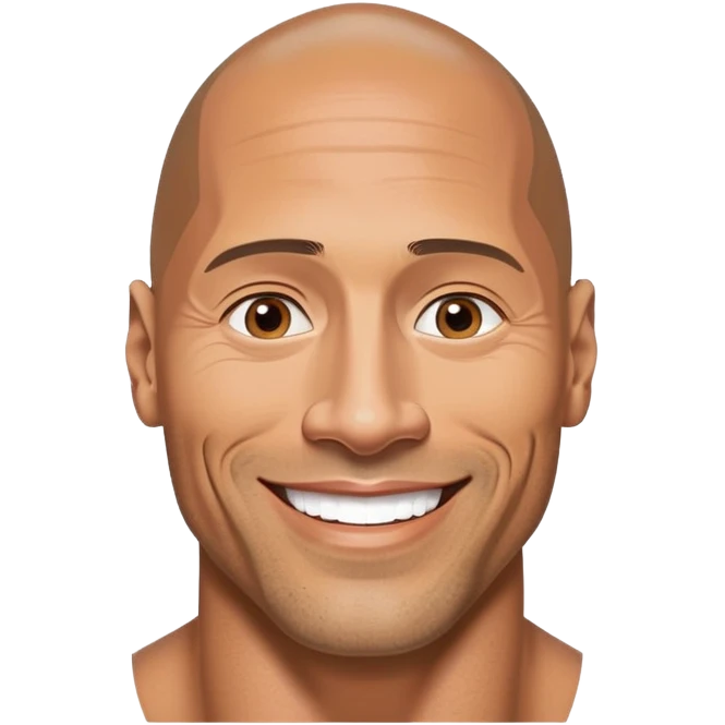 Dwayne the rock Johnson emoji