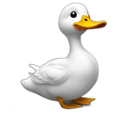 duck typing in a laptop emoji