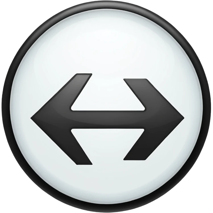 white round arrow emoji