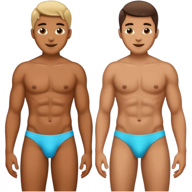 Gay men in thong emoji