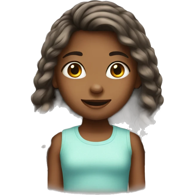 Cute little girl  emoji