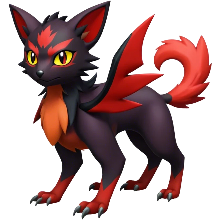 Noivern-Litten-Zorua full body emoji