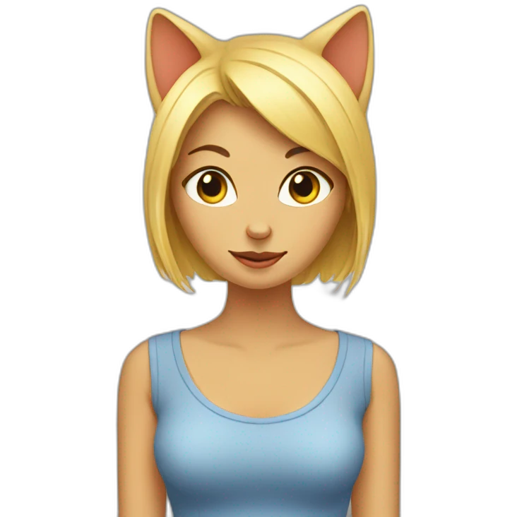 cat with women emoji