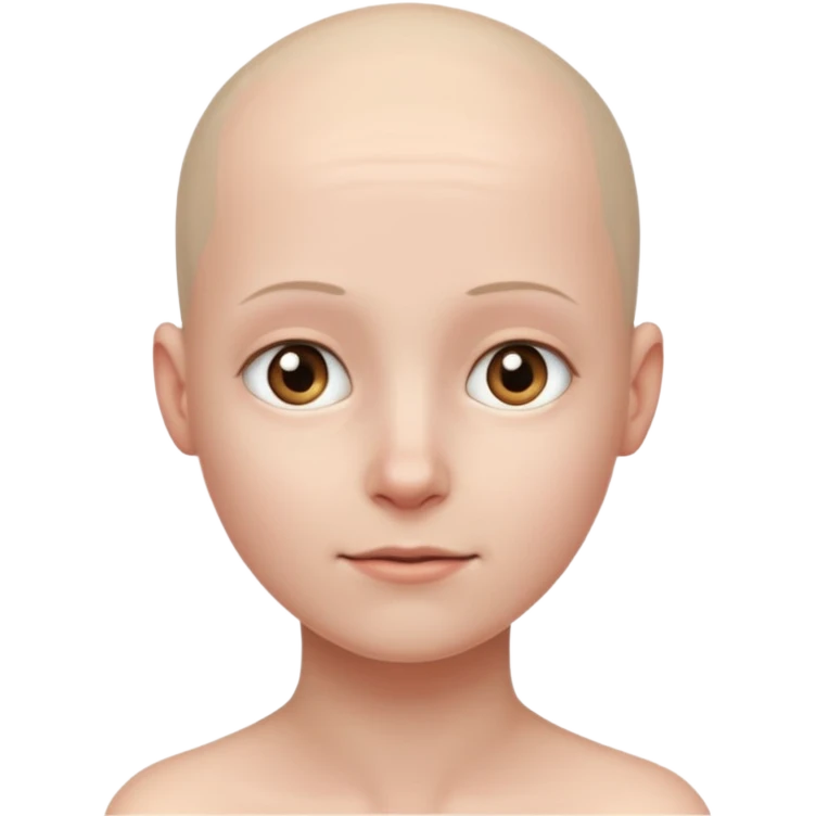 the profiile of a face with no hair, looking completely to one side emoji