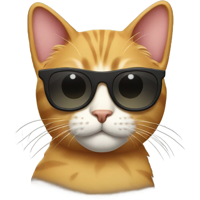 Cat with sunglasses emoji