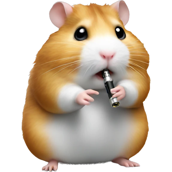 hamster smoke e-cigarette emoji