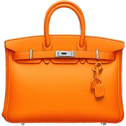 Birkin bag orange emoji