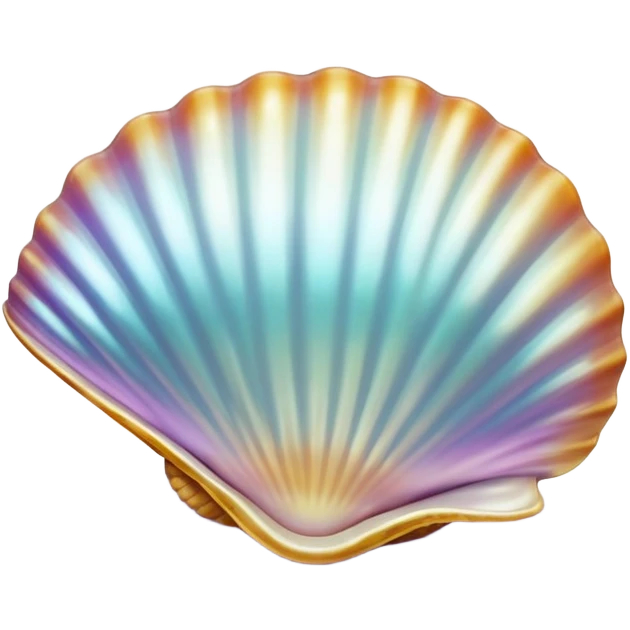 A shiny seashell emoji