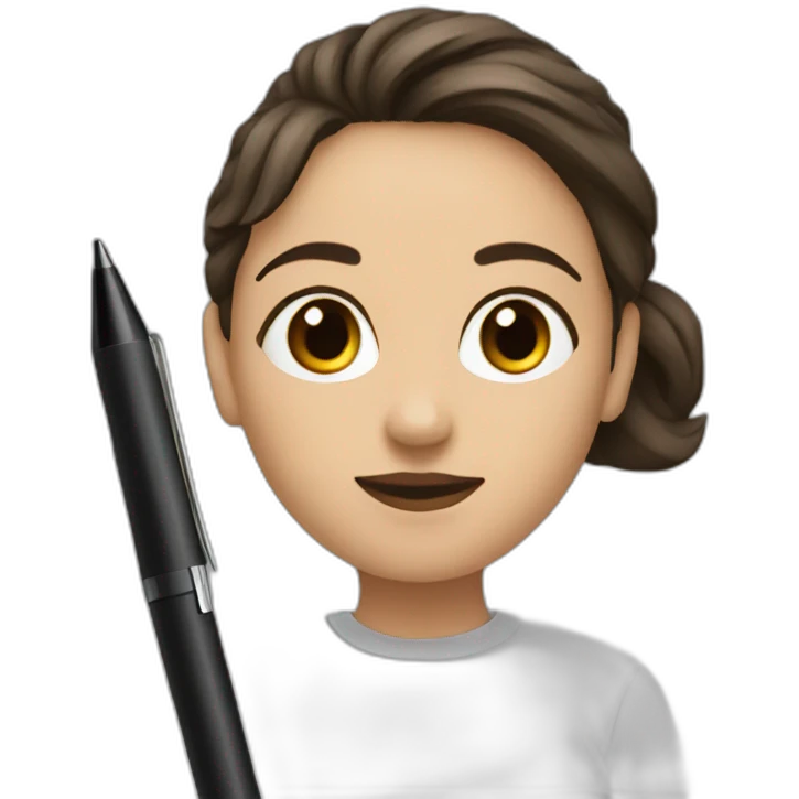 sarah ninsi with a digital pen emoji