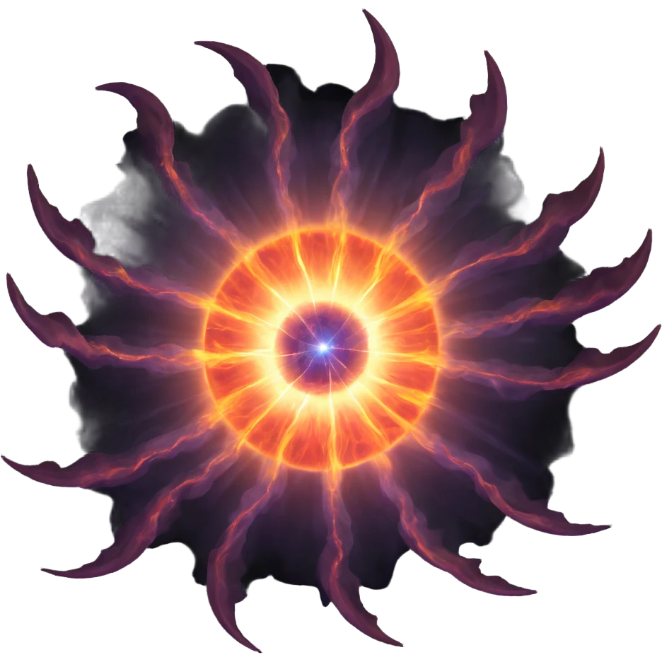 detailed supernova with expanding shock waves emoji