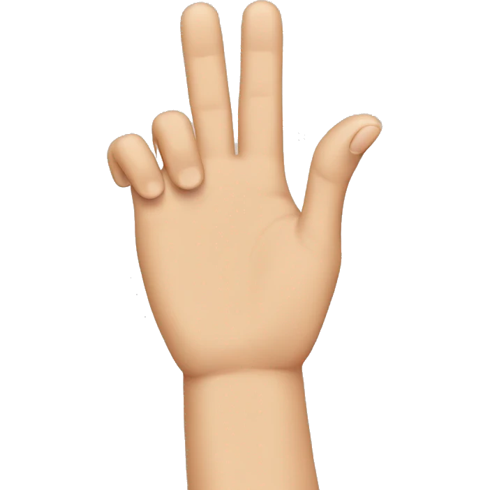 hand with thumb touching the ring finger emoji