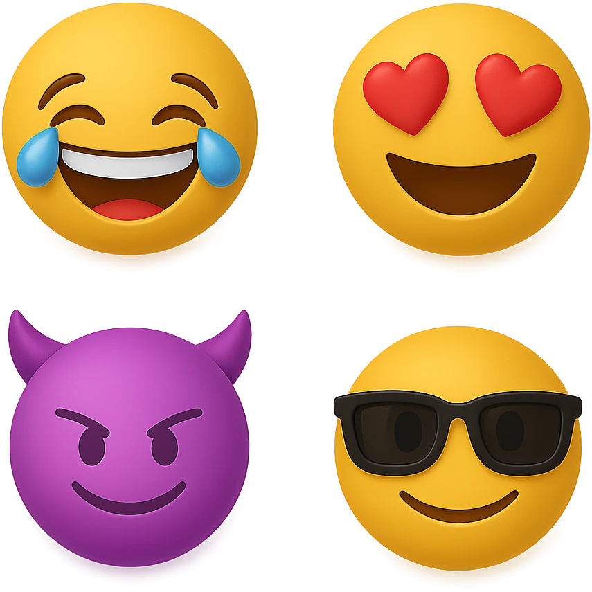 create this without background but keep all the shadows emoji