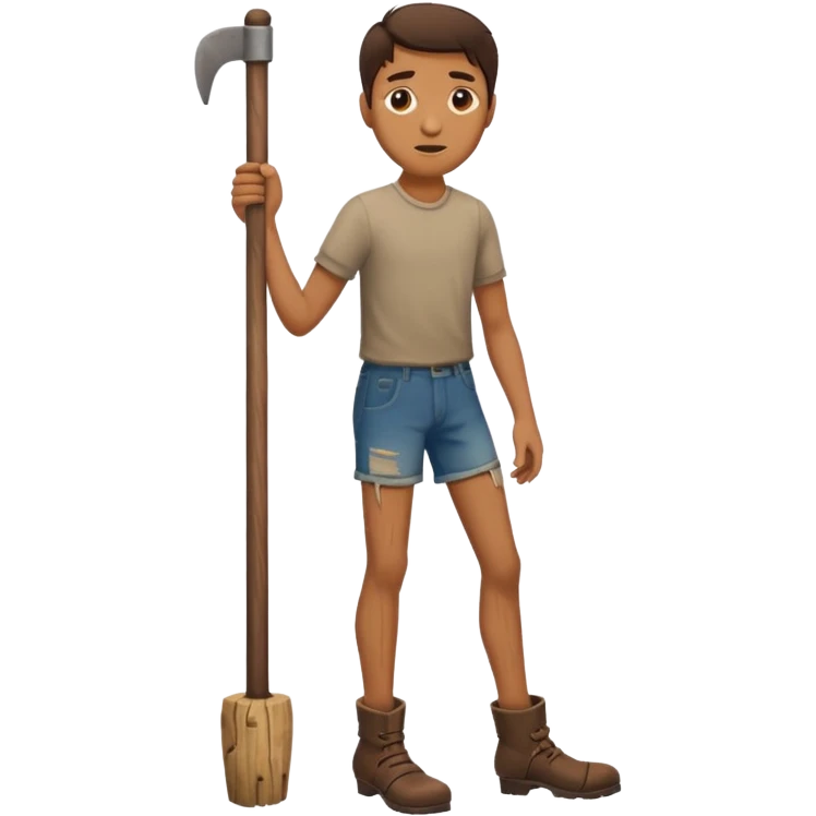 male wooden leg emoji
