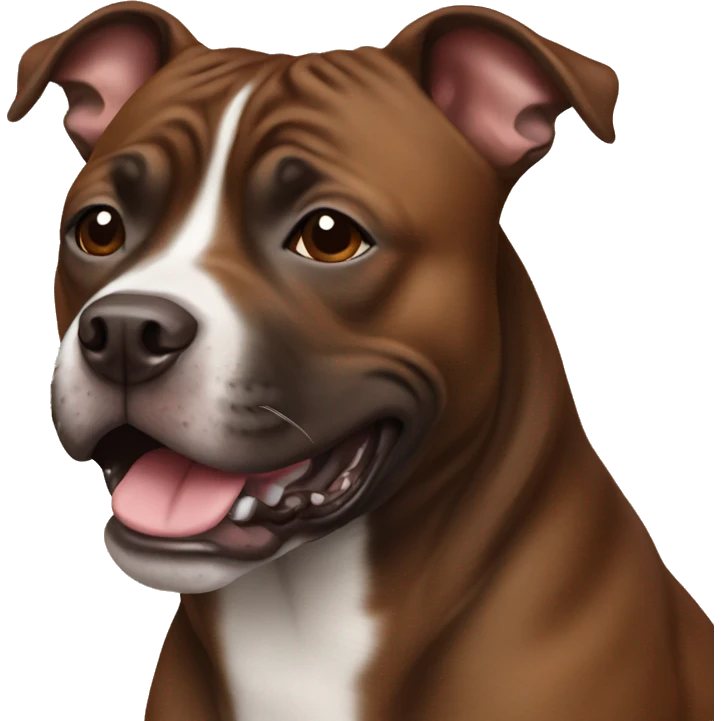 Brown staffy  emoji