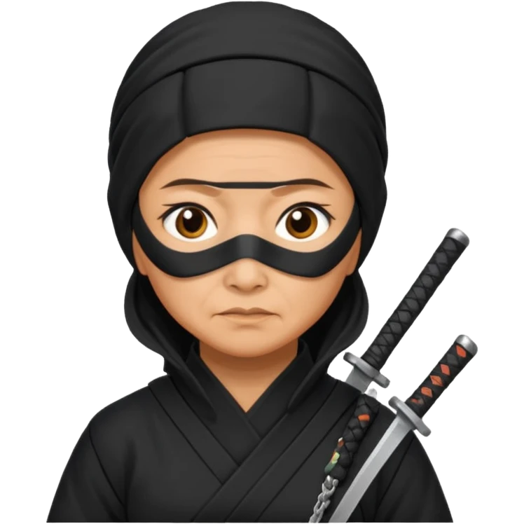 filipino grandmother ninja working in GenAI emoji