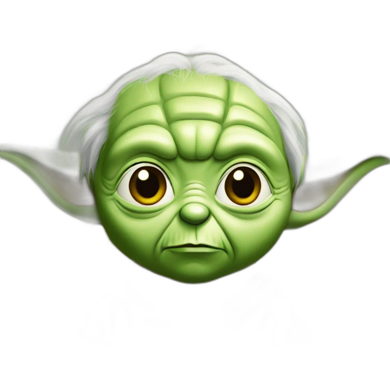 Yoda qui porte un bob emoji
