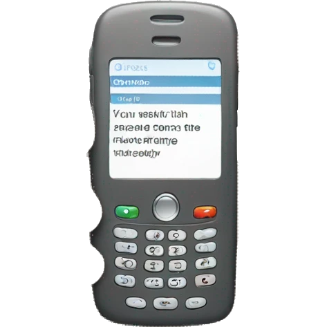 phone with hand emoji