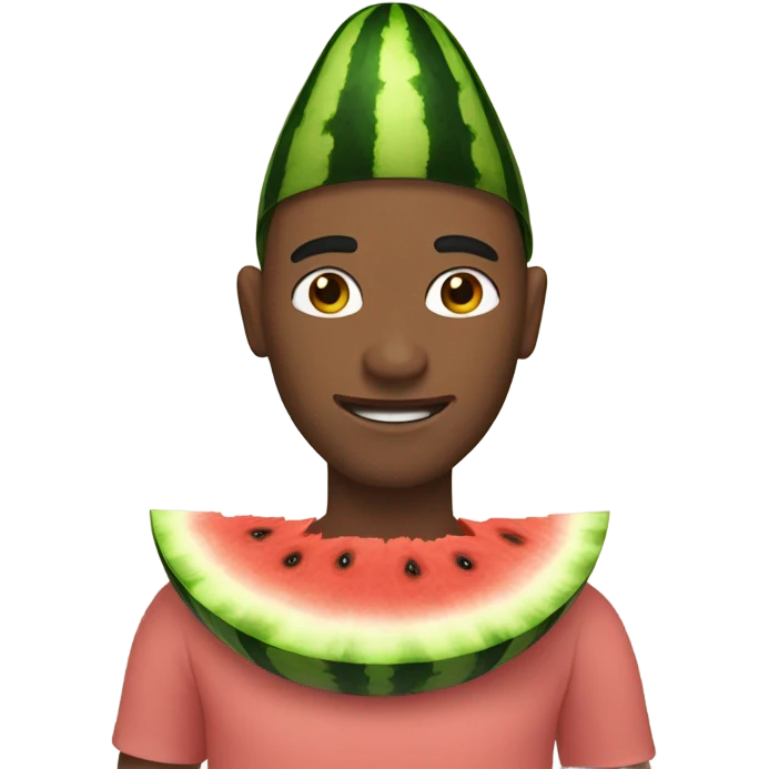 Big skin coloured Watermelon  emoji