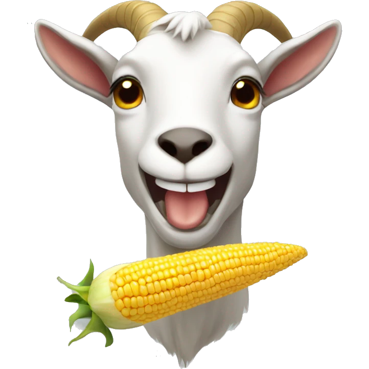 goat with corn horn emoji