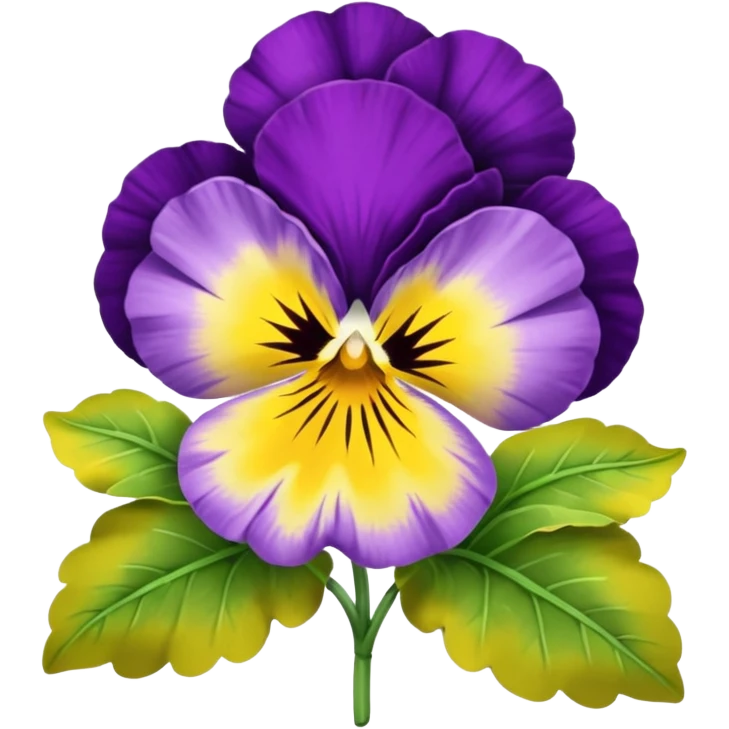 Pansy flower emoji