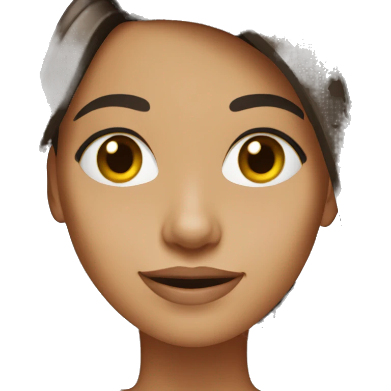 brunette girl emoji