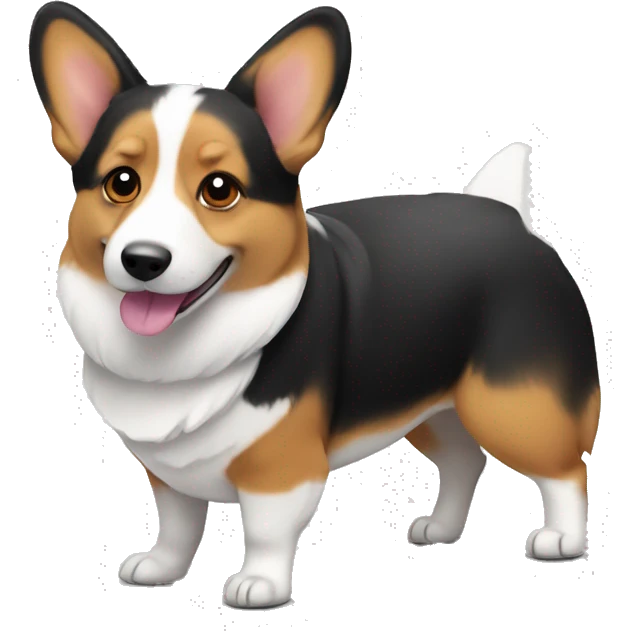 Tri color corgi emoji