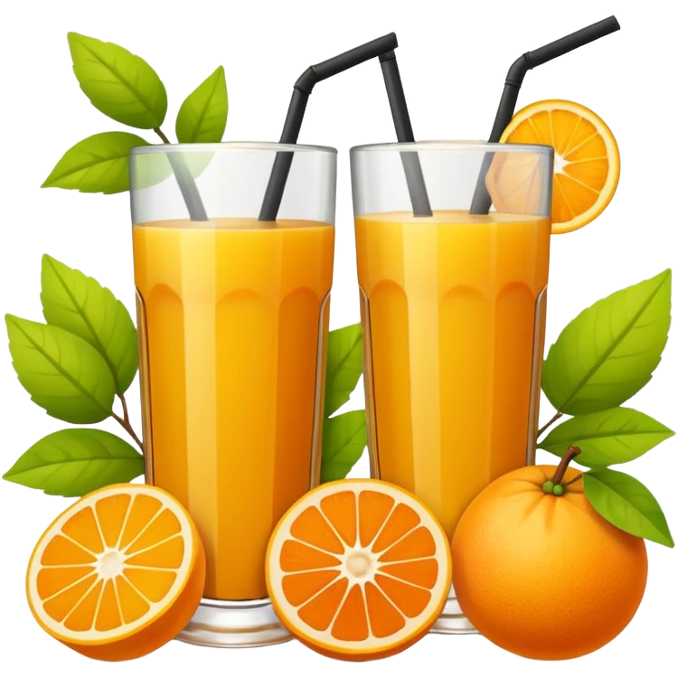 juice, colors yellow,orange,forest fruits emoji