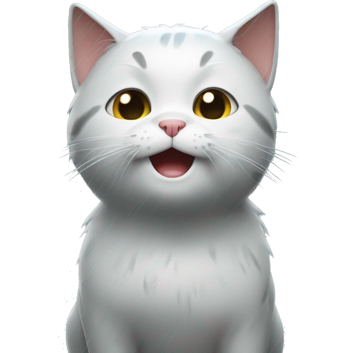 Crying cat in the rain emoji
