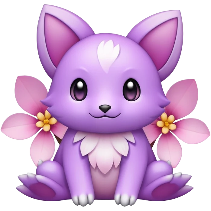Pastel Violet gradients Fakemon-creature Sakura  emoji
