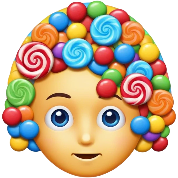 Candy head emoji