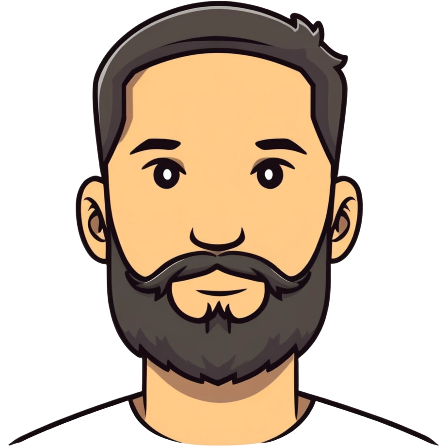 man with beard emoji