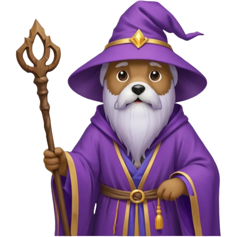Dog wizard emoji