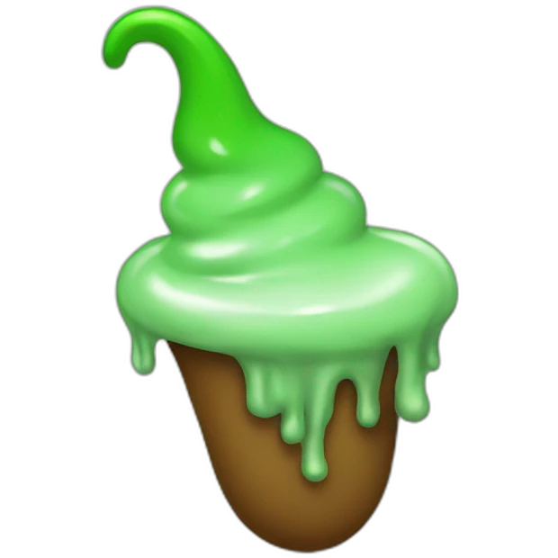 Green poop Halloween emoji